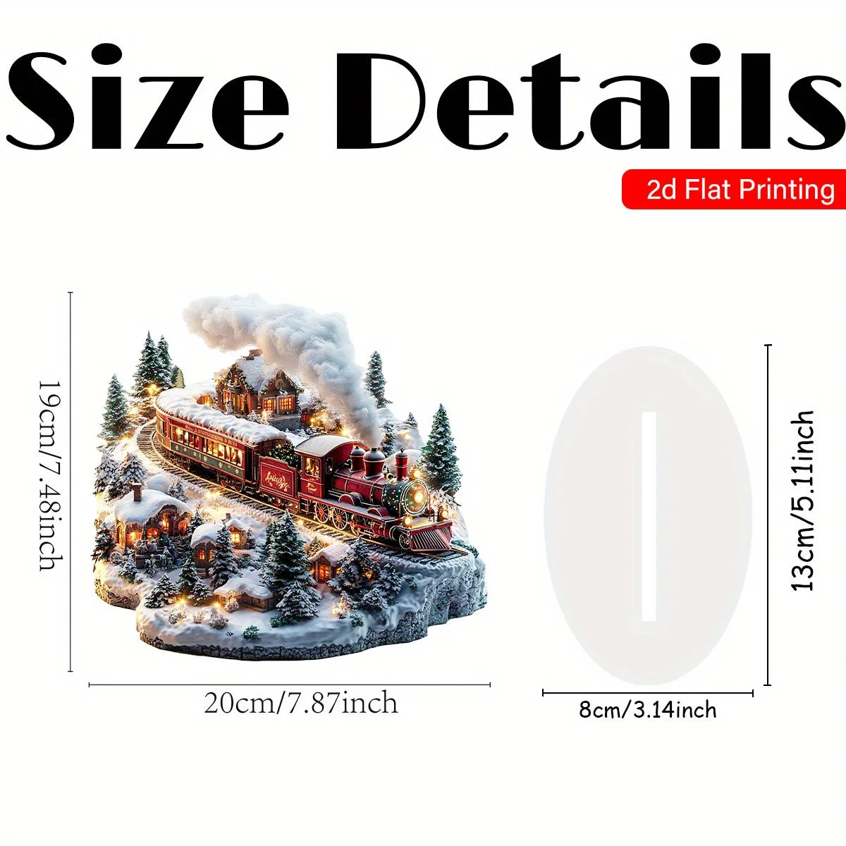 Christmas acrylic desktop display sign classic holiday decoratio multifunctional Christmas gift plaque, elegant style