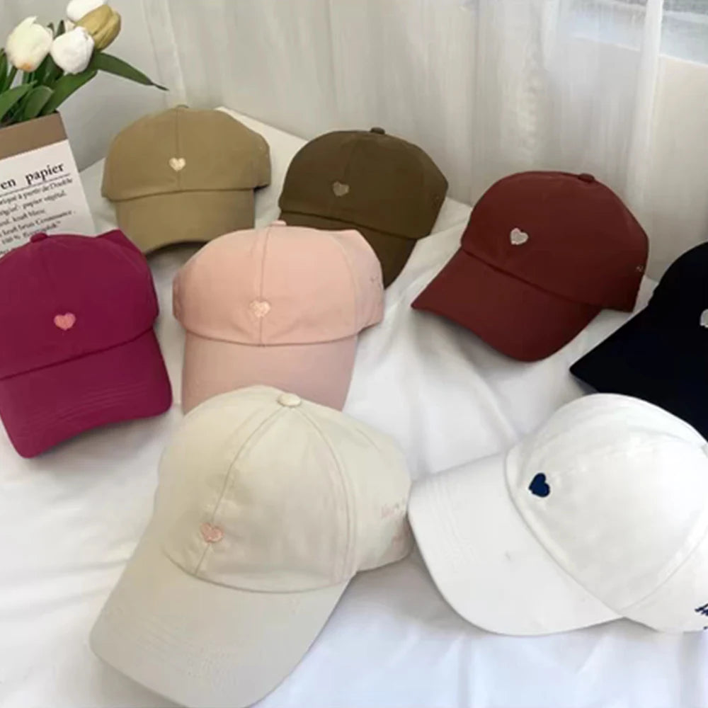 Y2K Sweet Bright Pink Rose Red Women Summer Hat Sun Cap Adjustable High Ponytail Baseball Caps Sun Protection Visor Hat Golf Cap