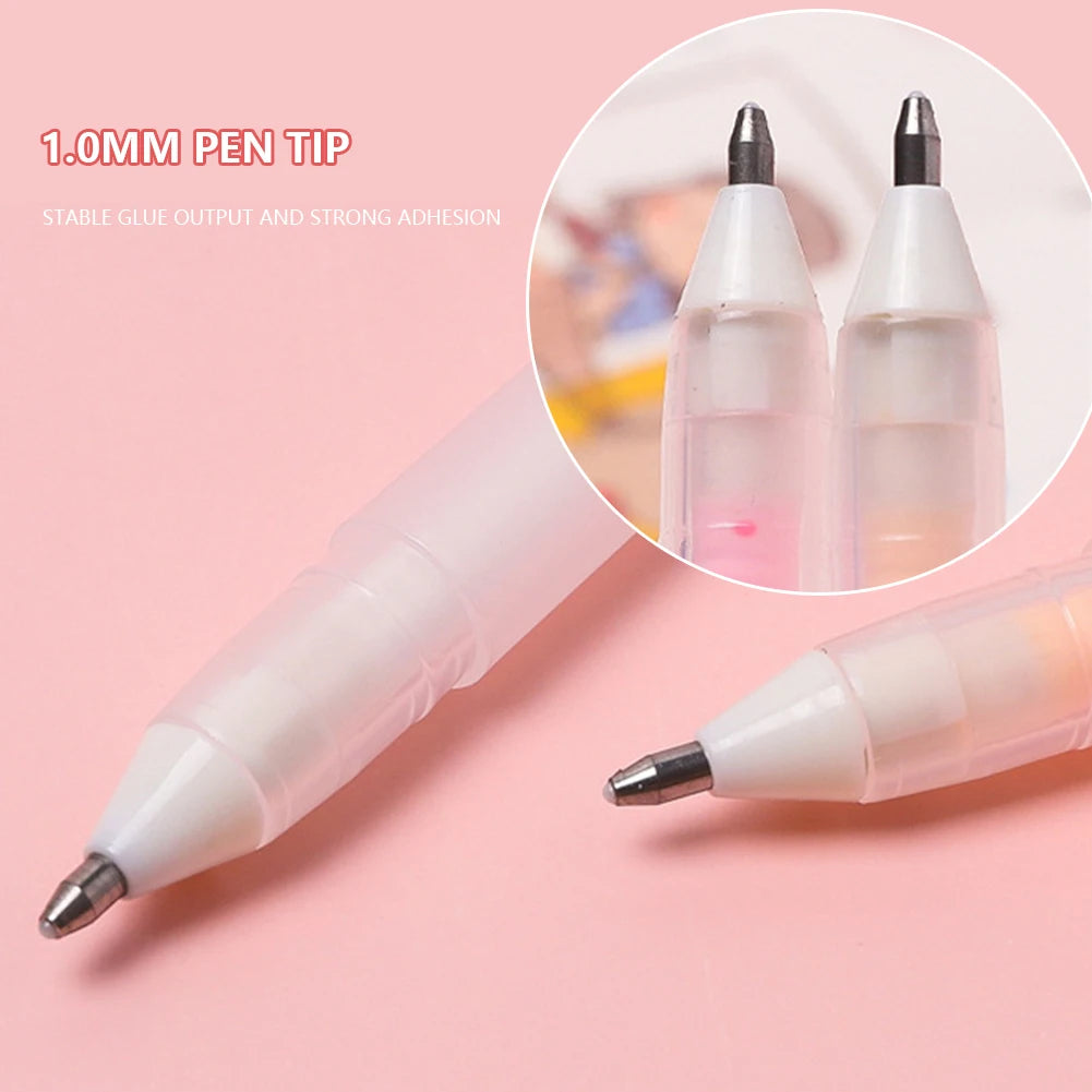 1pc Candy Color Glue Pens 20s Fast Dry Macaron Creative Student Stationery Dispensing ручки Hand Account DIY Material Supplies
