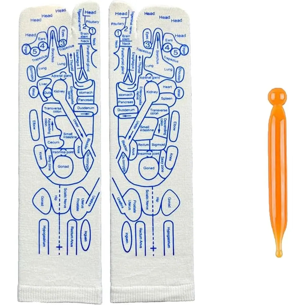 Reflexology Socks with Massage Tool Reusable Foot Pain Relief Foot Massage Socks for Foot Pain Relief at Home Pedicure Tools