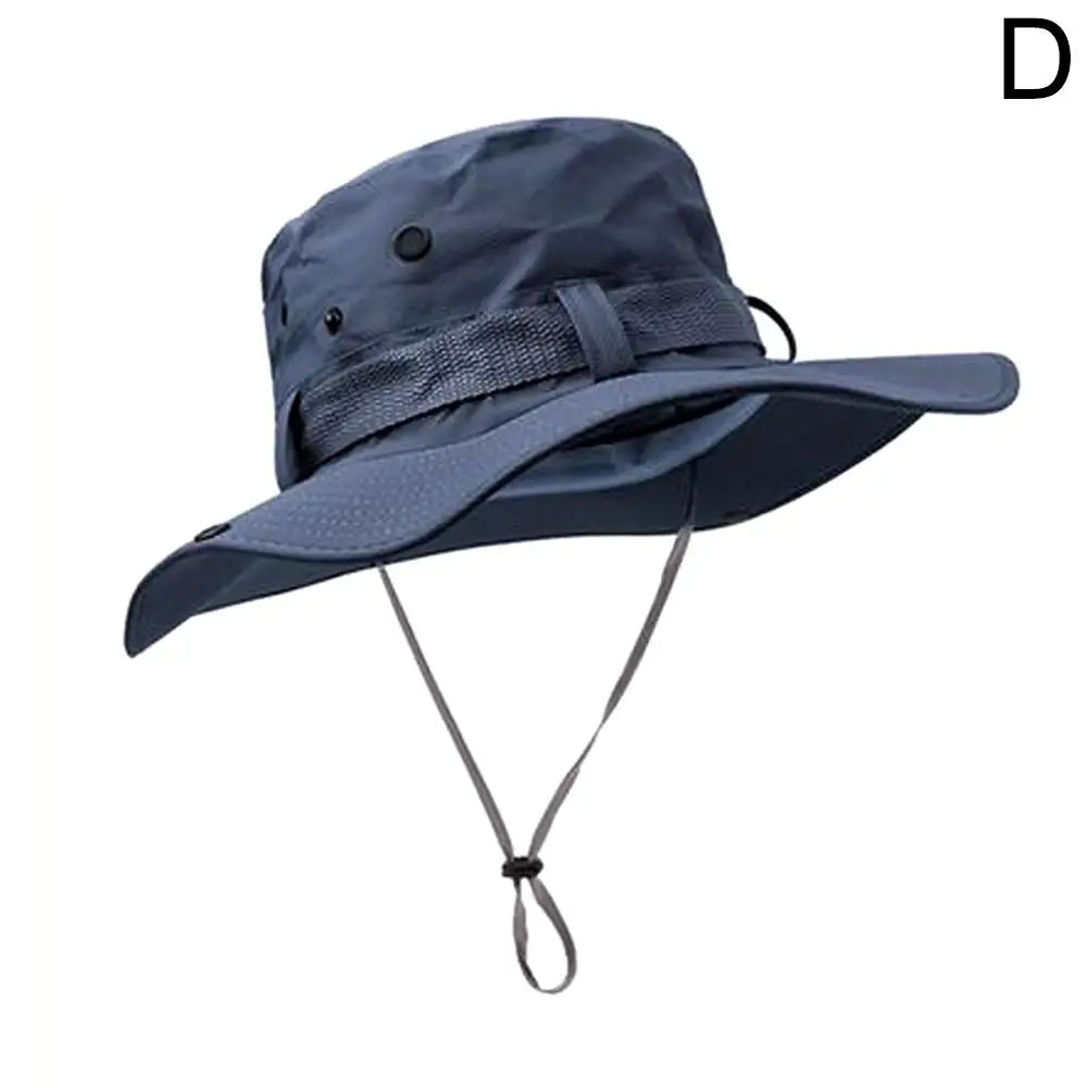 Wide Brim Sun Hat UV Protection Breathable Bucket Cap For Hiking Camping Fishing Outdoor Sun Protection Hats For Men Women