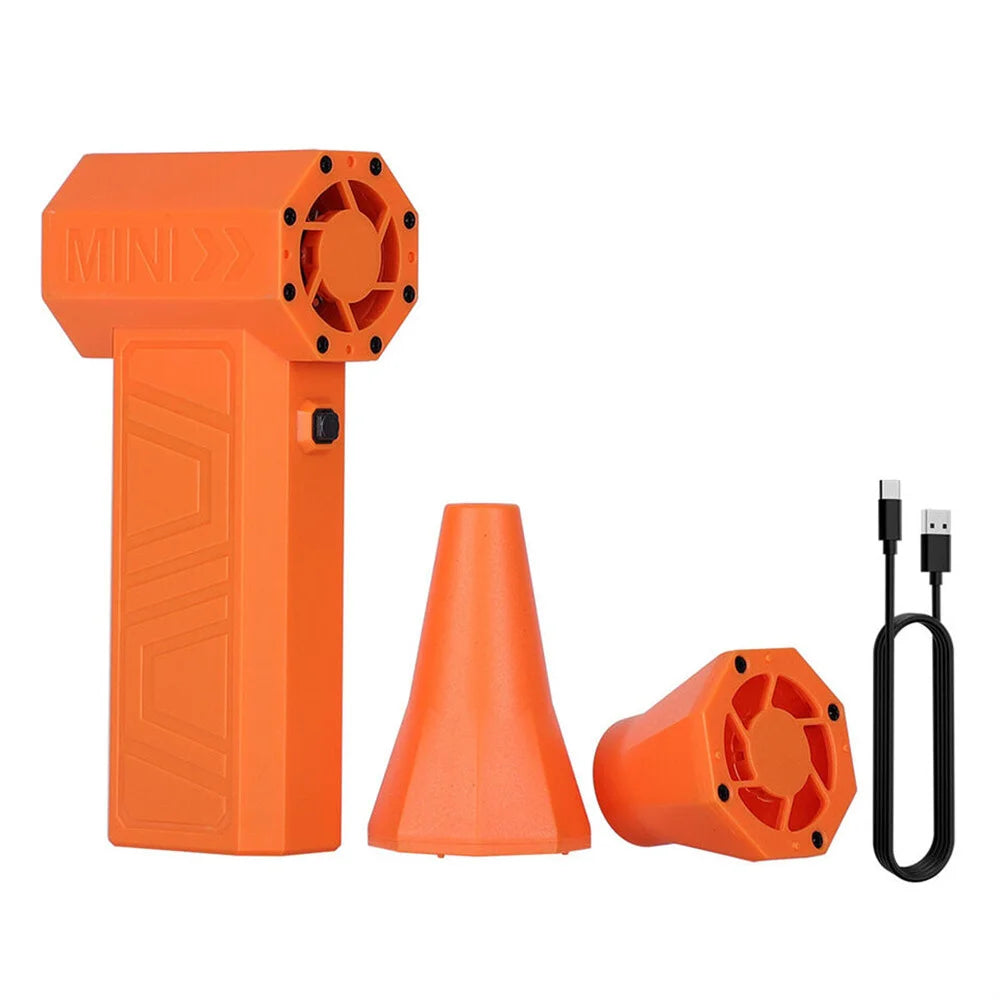 130000RPM Mini Fan Electric Air Duster Adjustable wind speed Portable Fan Violent Blower Rechargeable Car Cleaning