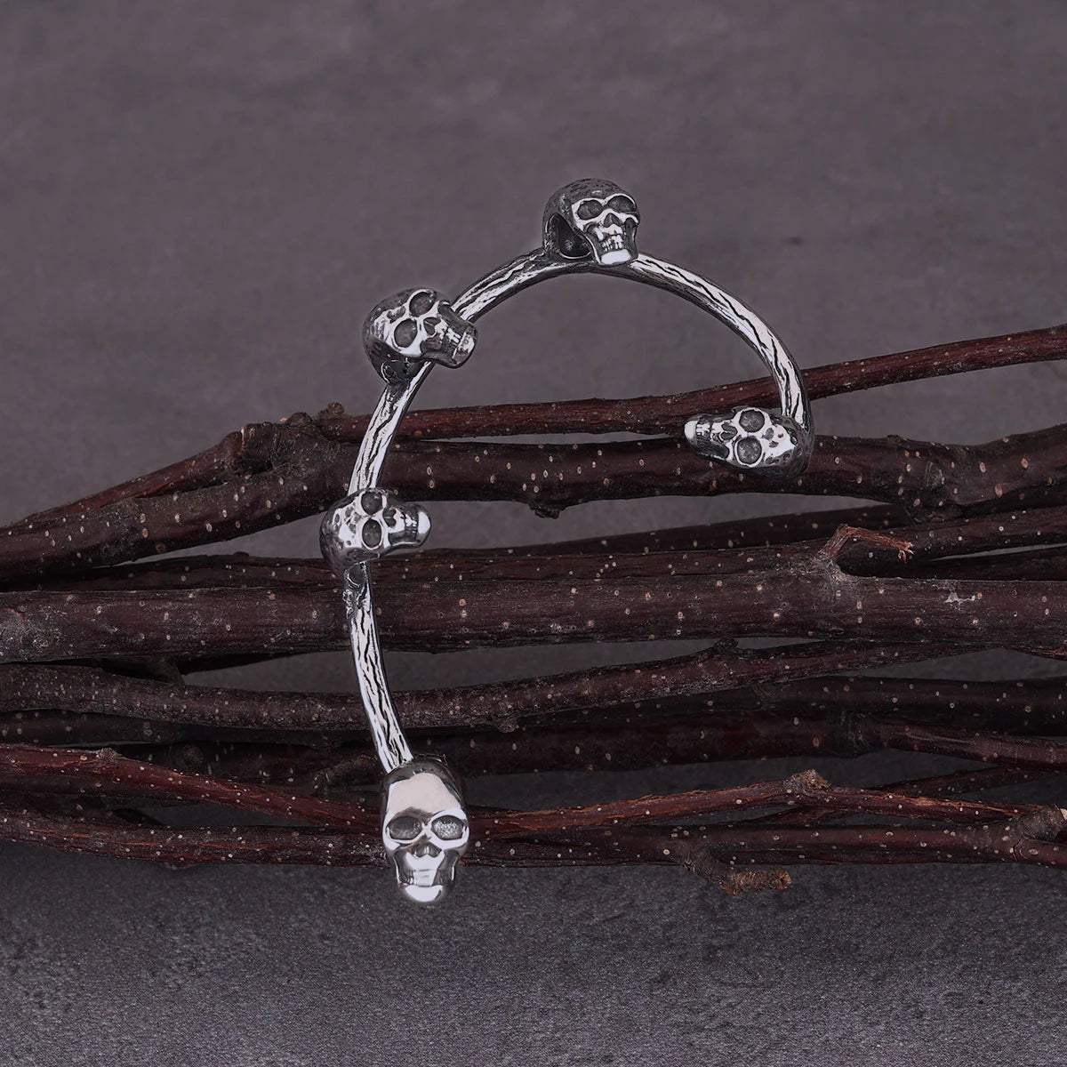 Gothic Women Pensonality Skull Clip Earring Wedding Masquerade Elf Ear Jewelry Girls Non-piercing Cuff Earring Gift