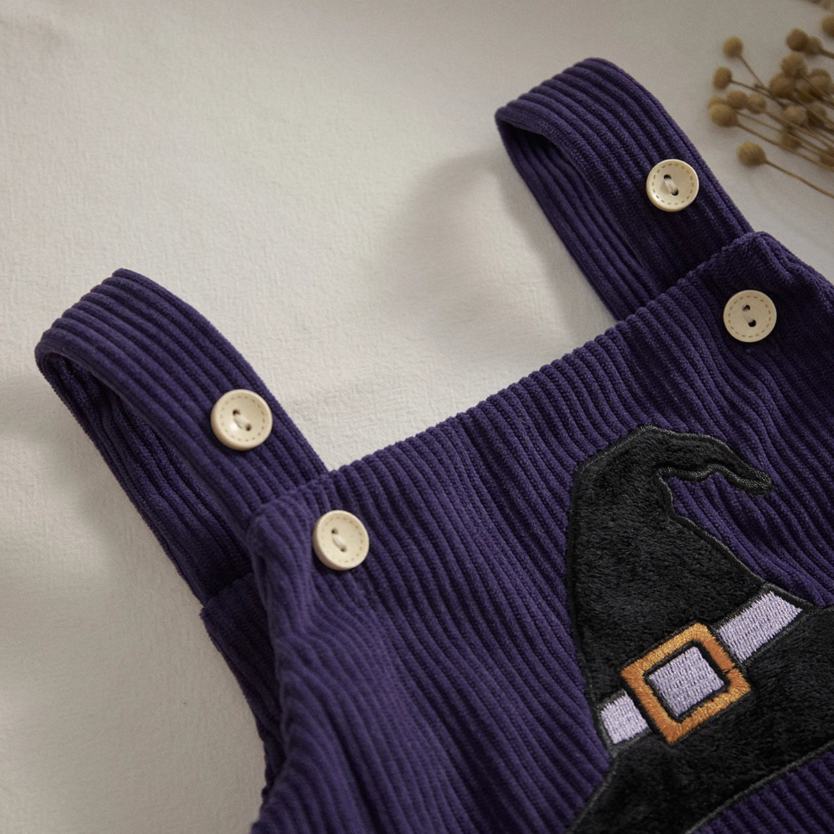 ma&baby 0-18M 1st Halloween Baby Costumes Newborn Infant Boy Girl Pumpkin Ghost Print Jumpsuit Corduroy Overalls