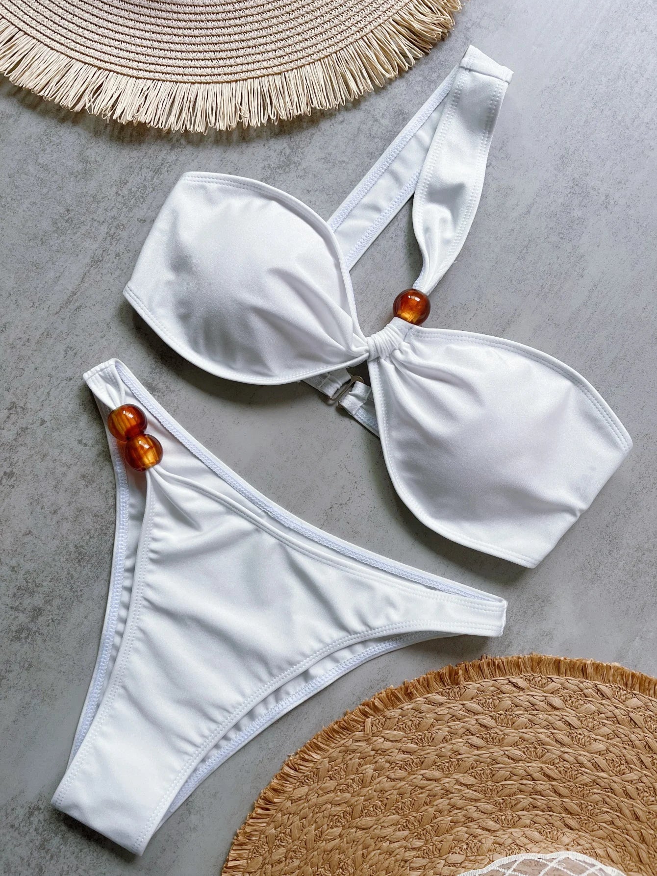 2025 Sexy Bikinis Solid Swimsuits Women's Swimwear Push Up Female Beach Swim Wear Bathing Suits Brazilian Bikini Set Pool Bather