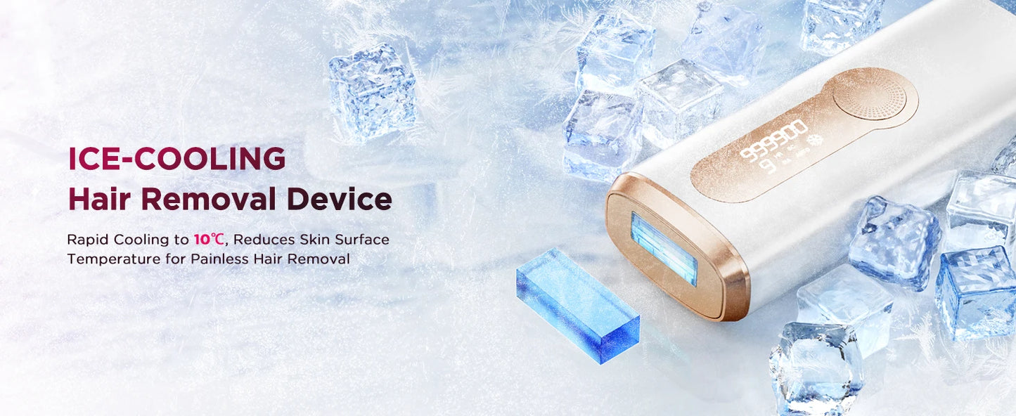 Upgrade Laser Hair Removal 999900+ Flashes IPL Permanent Epilator Hair Remover (RA & SC & HR) 3 in 1 Women Face Bikinis Trimmer