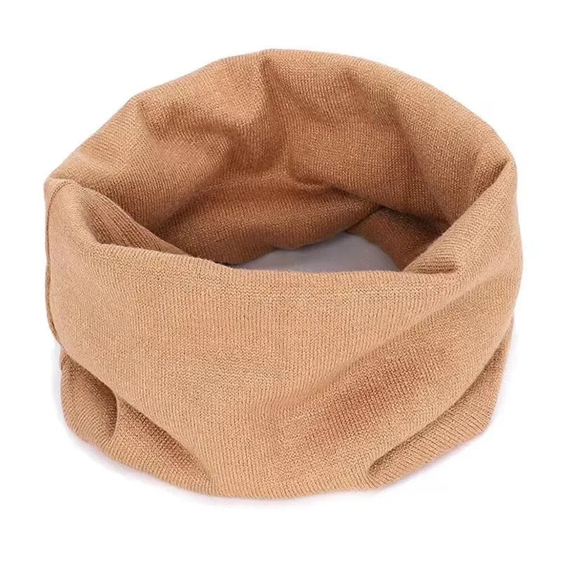 New Cashmere Winter Scarf for Baby Boys Girls Kids Knitted Scarves Unisex Elastic Mufflers Children Autumn Crochet Baby Scarf