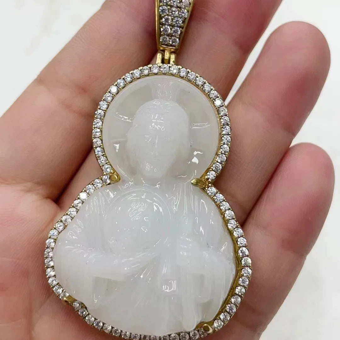 High Quality 4 Color Stone Classic Zirconia St. Jude Judas Pendant Fashion for Man Woman Religious Jewelry Party Birthday Gift