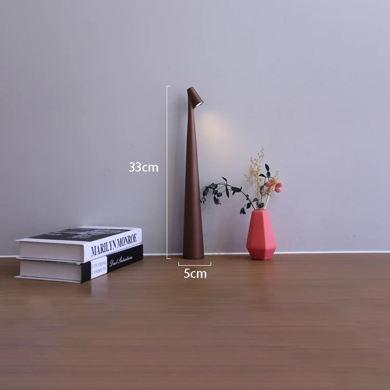Table Lamp Wireless Rechargeable Desk Lamp Creative Living Room Study Lamp Top Touch Dimming Atmosphere Desktop Decoration Light
