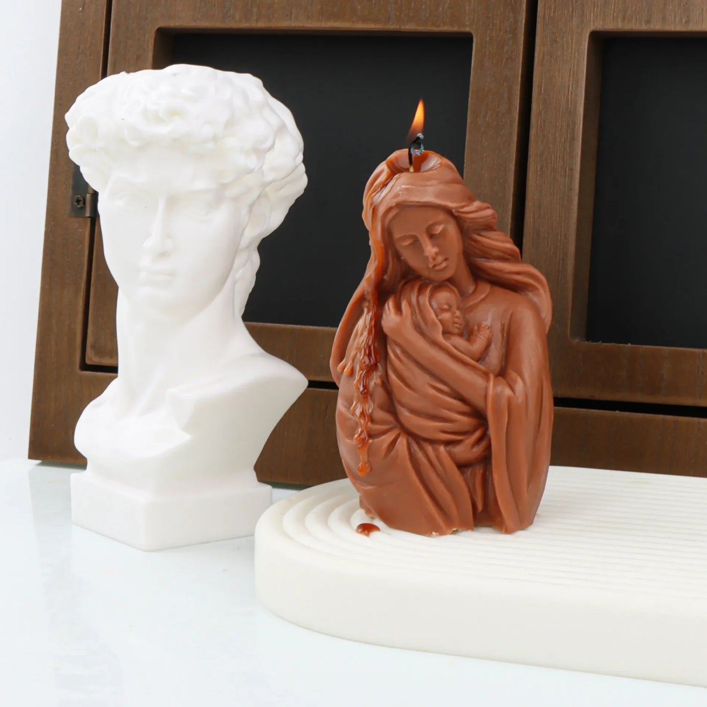 2D/3D Jesus Cross Statue Silicone Mold Jesus Kobe Candle Silicone Mold Candle Mould Greek Mythology resin mold gypsum mould