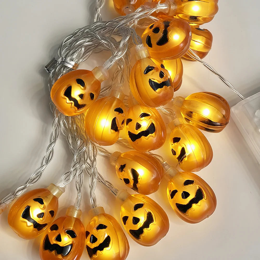 1PCS Halloween Party Home Indoor Outdoor 1PC Halloween 3M 20 LED Battery Powered String Lights With Pumpkin Shape