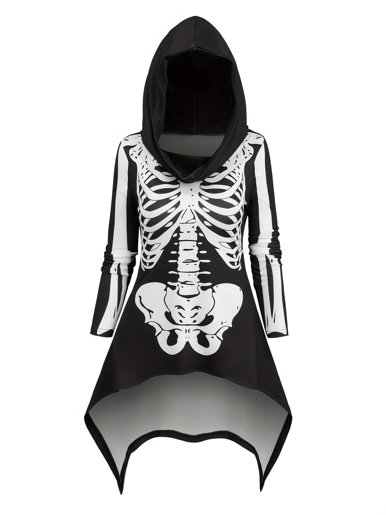 European and American fashion Halloween featured Gothic skull print hoodies and interesting clothing trousers women's suits.