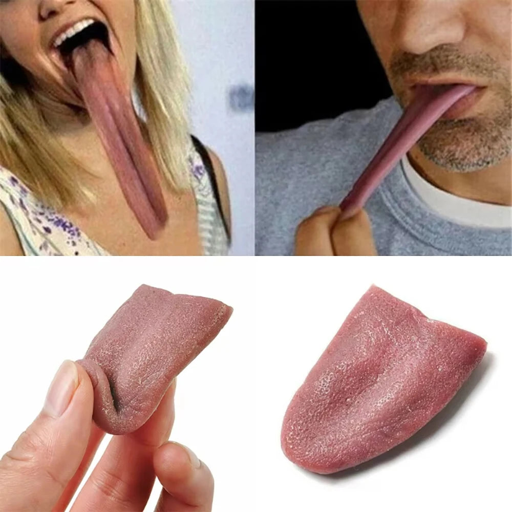 Halloween Prank Props,Realistic Fake Tongue,Magician Props Trickery Toys Fake Tongue,Halloween Party Decoration