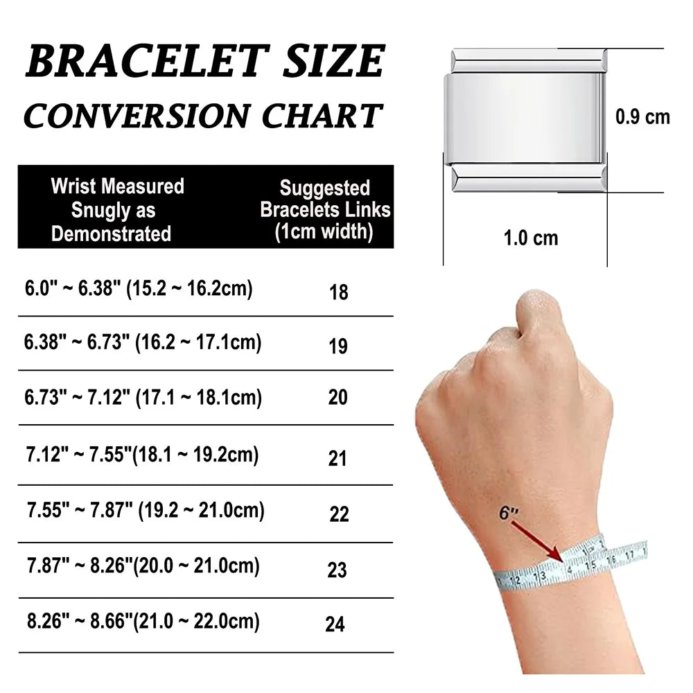 Rainbow Love Smile Italian Charm Bracelet Stainless Steel Elastic Hand Chain Link Making DIY Jewelry Gifts For Women Men Bangle