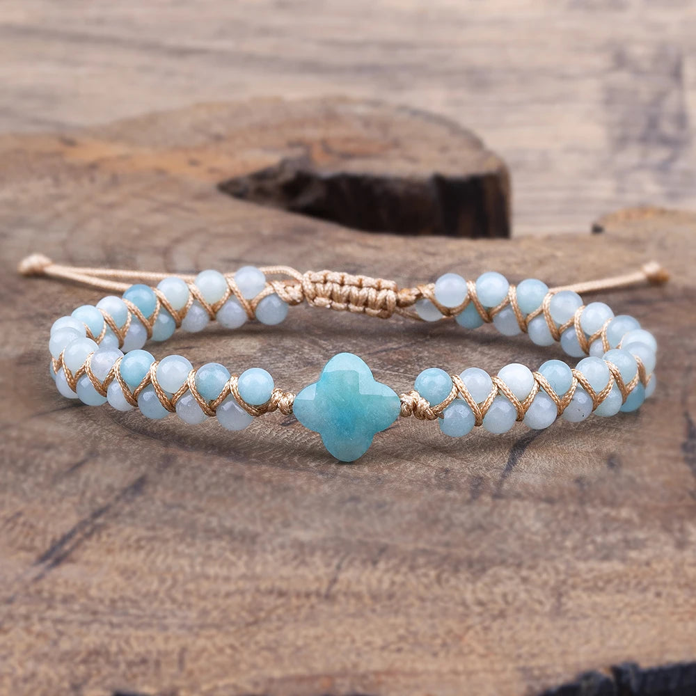 Jewelry Reiki Healing for Women Bracelet Natural Stone Heart String Handmade Braided Bracelets Emperor's Stone Wrap Bracelet