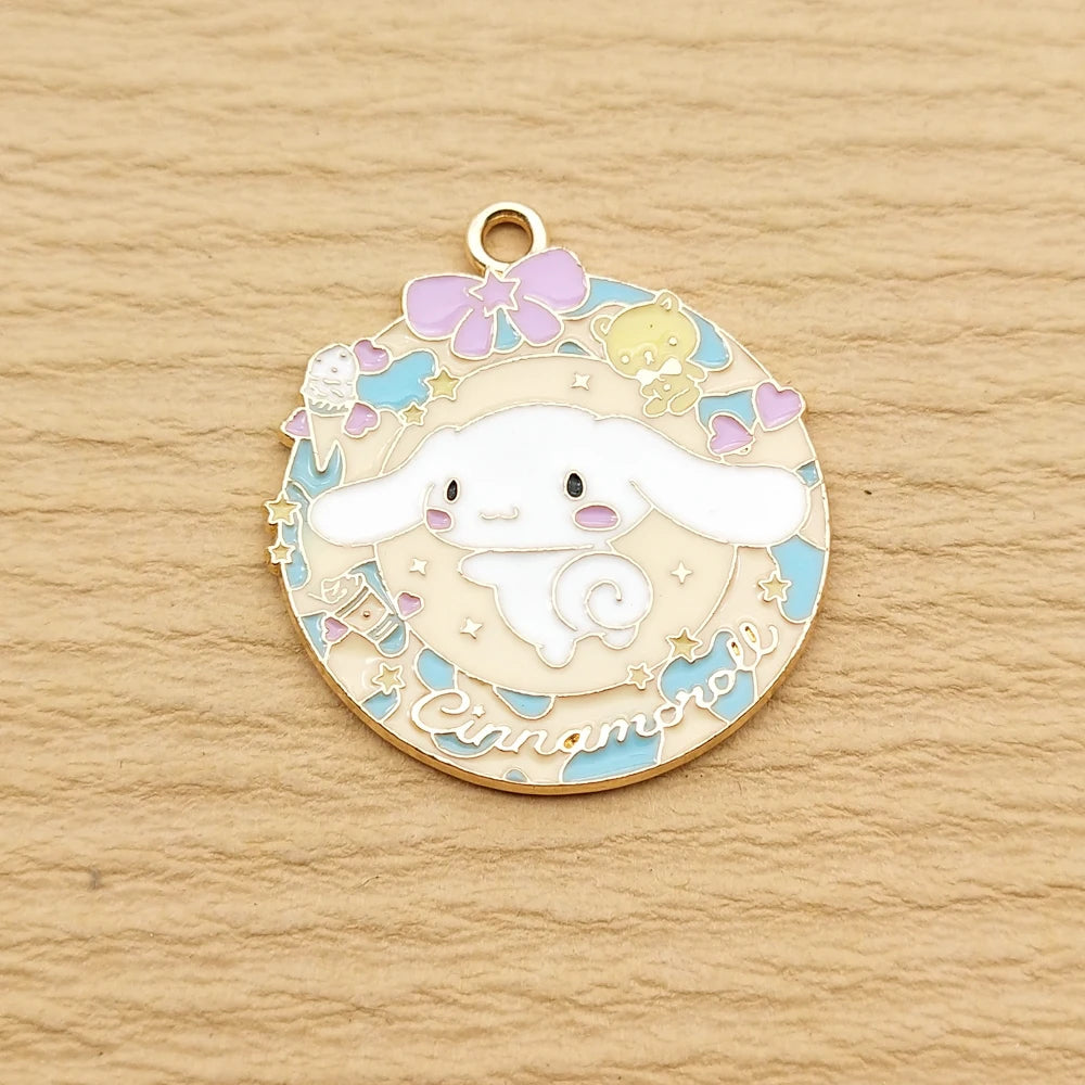 10pcs Cartoon Anime Charm for Jewelry Making Enamel Necklace Bracelet Earring Pendant Diy Accessories Zinc Alloy Gold Plated