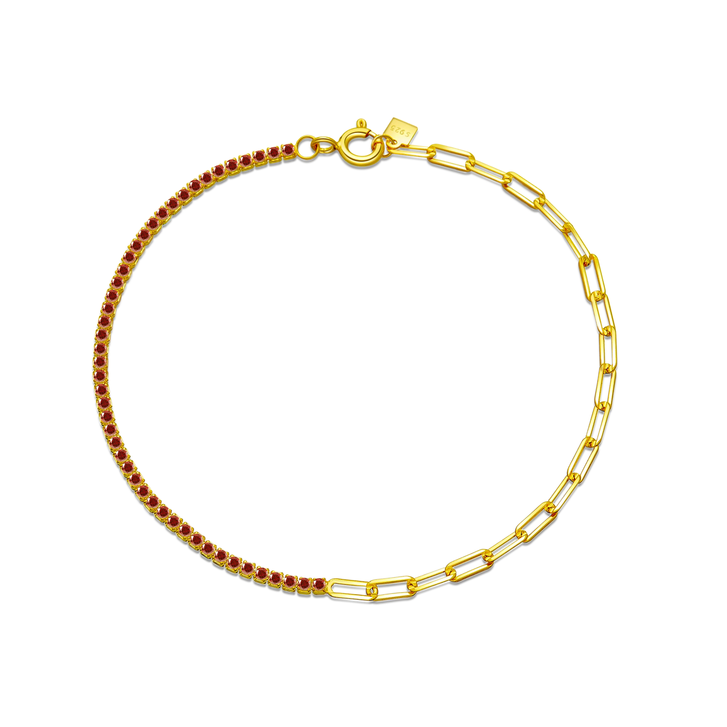 VEWANT 925 Sterling Silver Rainbow Colorful Zircon CZ Chain Bracelet Women Fine Jewelry Rock Punk Wedding Anniversary Gift