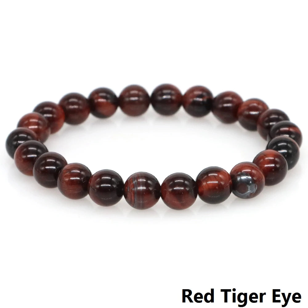 Women Men Bracelet Natural Rainforest Jasper Crystal Round Beads Wrist Chain Chakra Healing Energy Stretch Charm Strand Jewelry