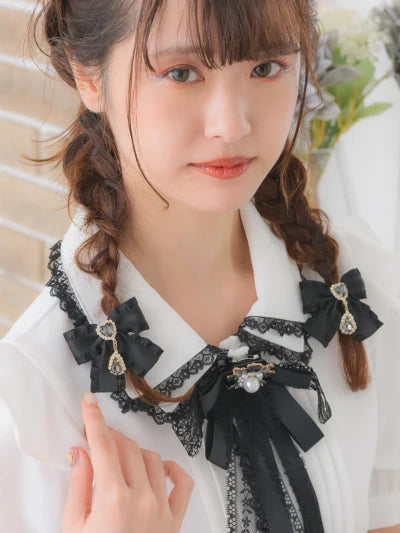 Small Hairpin Water Drop Heart Shape Rhinestone Pendant Wooden Ear Hairclips Headdress Sweet Side Clip Hair Accessories Jewelry