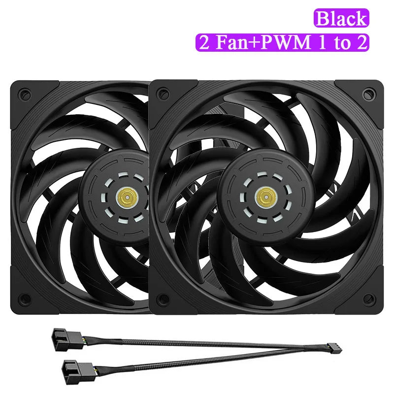 TEUCER T30 CPU Cooler Fan 2150RPM 4PIN PWM 12cm Computer Case Cooling System Fan SFDB Silent PC Gamer CPU Cooler 120mm Fan