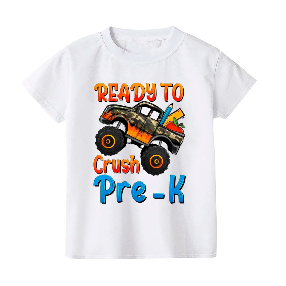 Hello Pre- K Kids Shirt Boys Girls Cute Clothes First Day of School T-shirt Back To School Gift Preschool Shirt Toddler Shirt