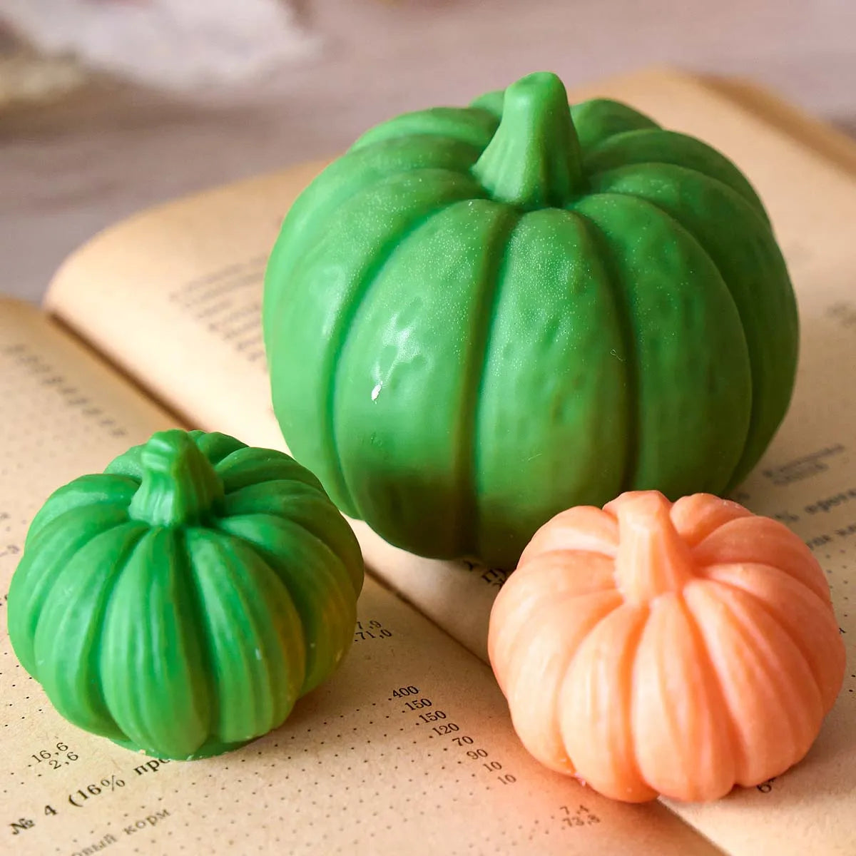 Halloween Ornaments Candle Silicone Mold DIY Handmade Pumpkin Aromath Soap Plaster Resin Craft Casting Molds Home Deco Art Gifts