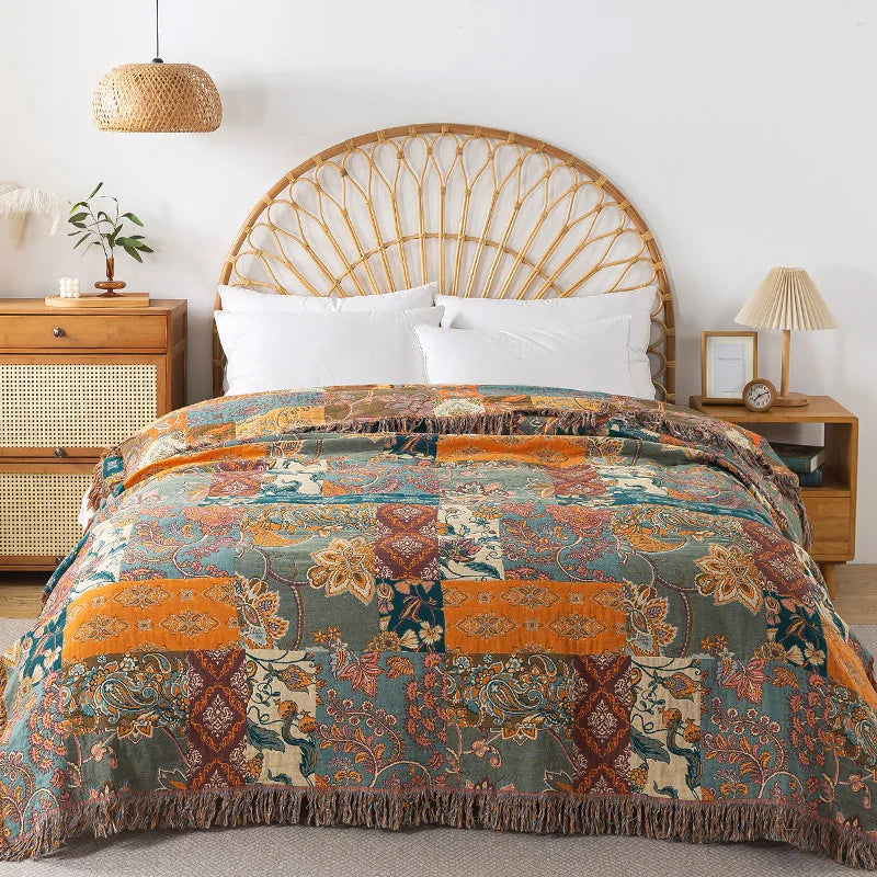 New Cotton Blanket And Bedspreads Multilayer Gauze Sofa Towel Summer Cooling Quilt Nap Air Conditioning Blanket Household Sheet