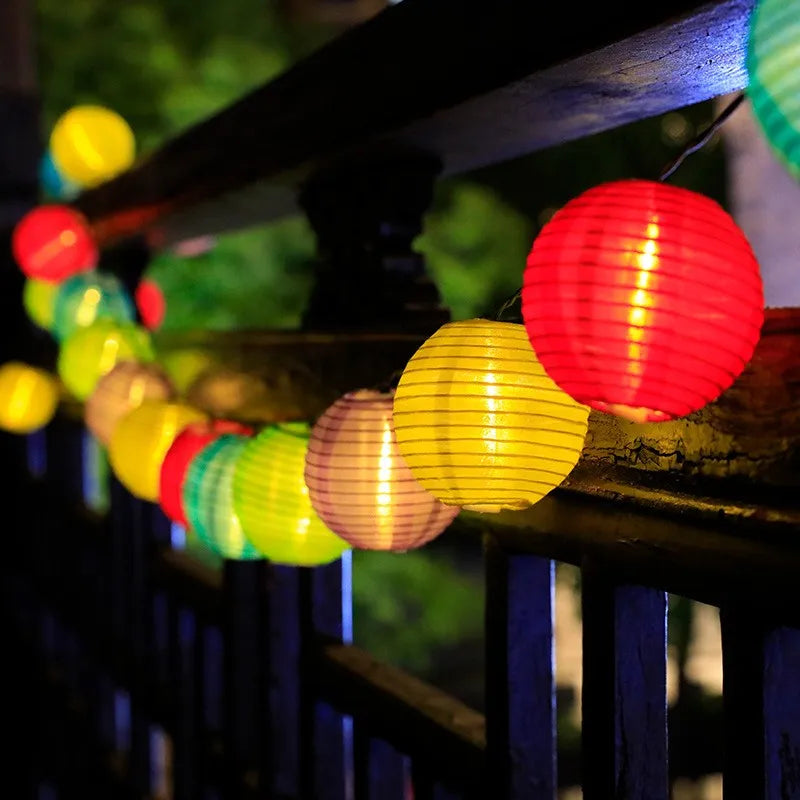 Halloween Pumpkin Lantern Solar String Lights Outdoor Waterproof LED Fairy String Lights Garden Yard Halloween Party Decorations