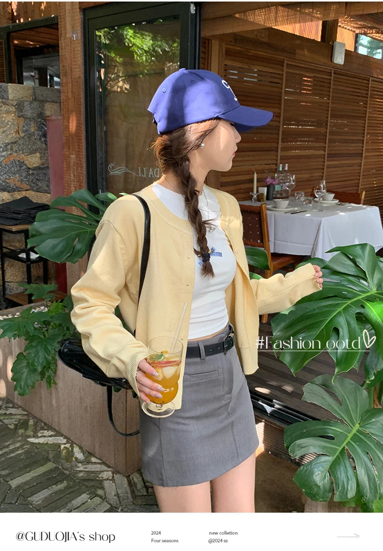 2025 Autumn Winter Knitted Cardigans Women Long Sleeve Tops O Neck Single Breasted Solid Soft Sweaters Mujer