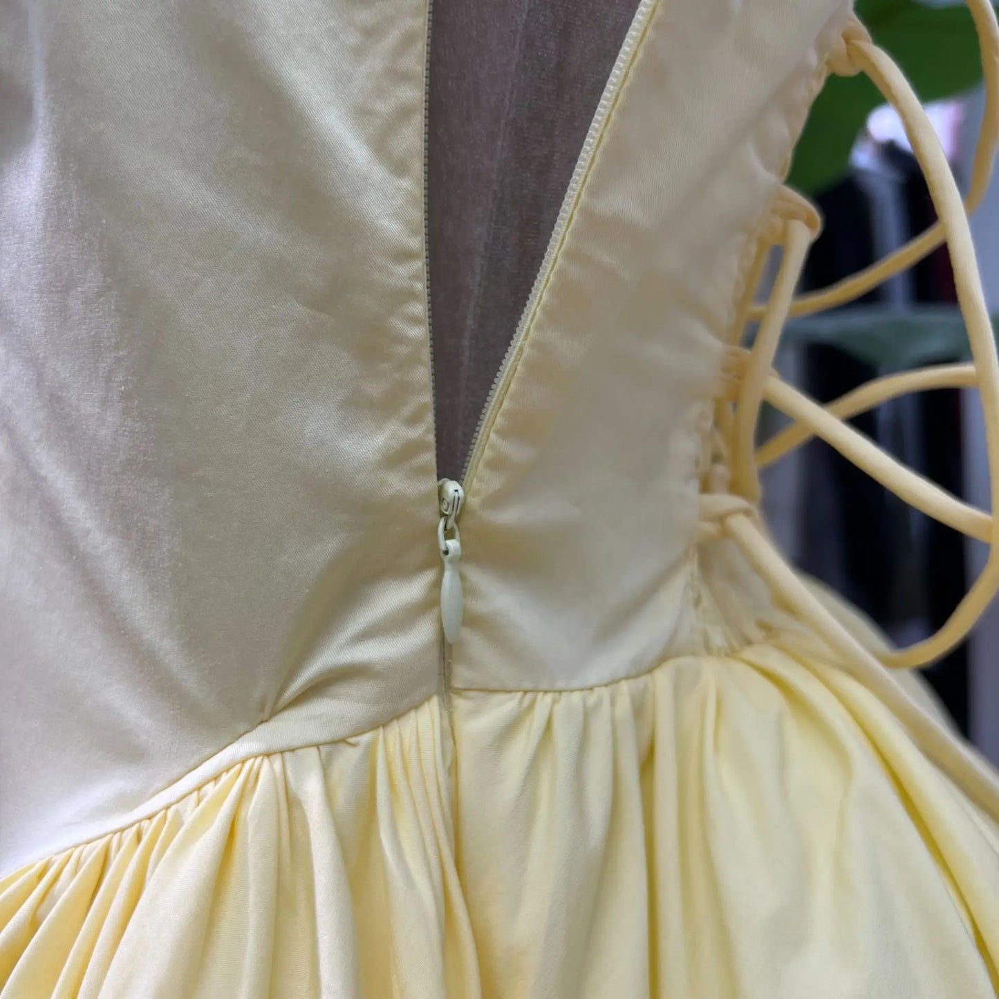 Yellow Sequar Collar Sleeveless Party Short Dress for Women 2025 Summre New Elegant High Waist Evening Dresses Women's Clothes