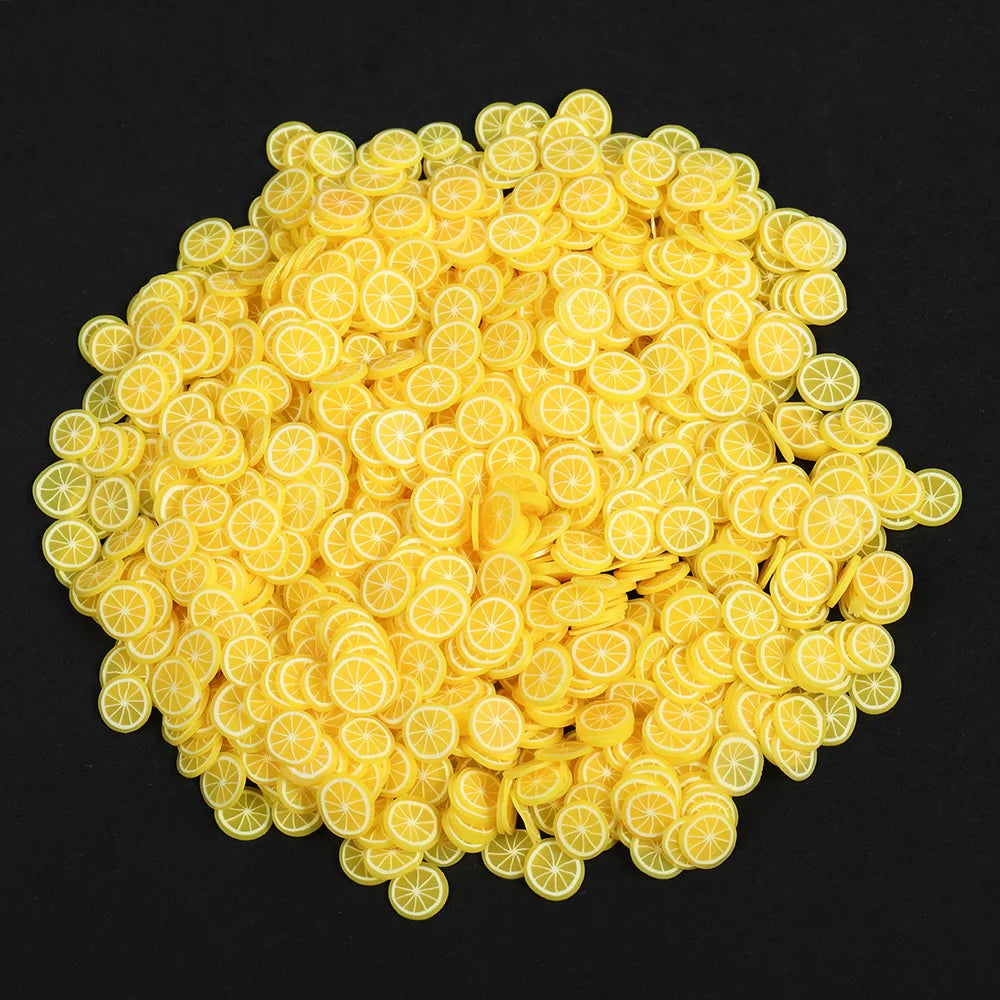 1000pcs 2000pcs Mix Fruit Soft Clay Slime Animal Flower Slice Resin Filler for Nail Art Epoxy Mold DIY Craft Making Wholesale