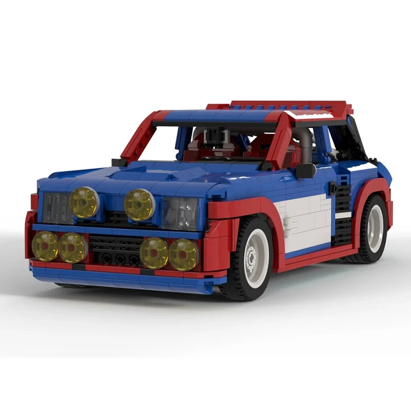 MOC Technical Car Renault R5 Turbo Maxi Sportscar Creative Expert Vehicles Sets Building Blocks Toys For children Christmas Gift