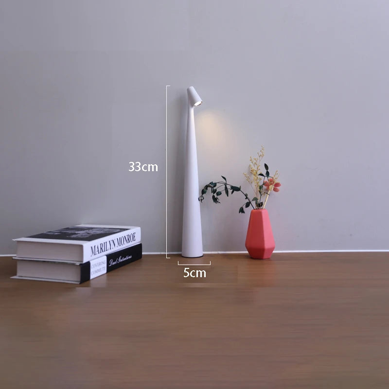 Table Lamp Wireless Rechargeable Desk Lamp Creative Living Room Study Lamp Top Touch Dimming Atmosphere Desktop Decoration Light
