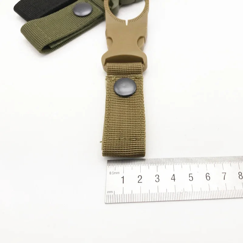 Webbing Buckle Hook Water Bottle Holder Clip Outdoor Nylon EDC Climb Carabiner Belt Backpack Hanger Camp Carabiner Belt Clip