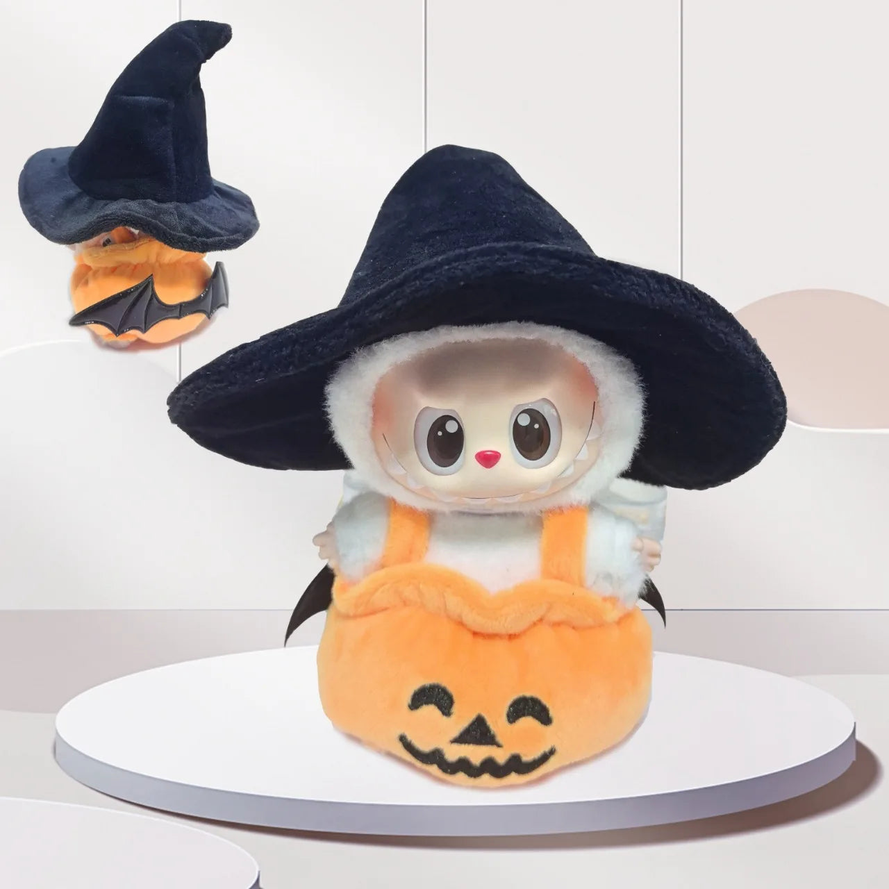 Cute Doll Plush Set for Labubu Doll Clothes Halloween Pumpkin Devil Bear Doll Costume Trendy Accessories Fashion Style