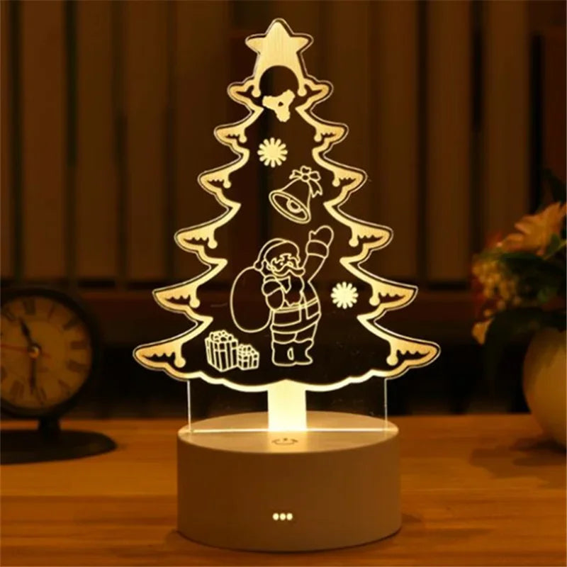 3D Visual Illusion Night Light Visual Creative LED Desk Lamp Changes USB Powered Gift for Kids