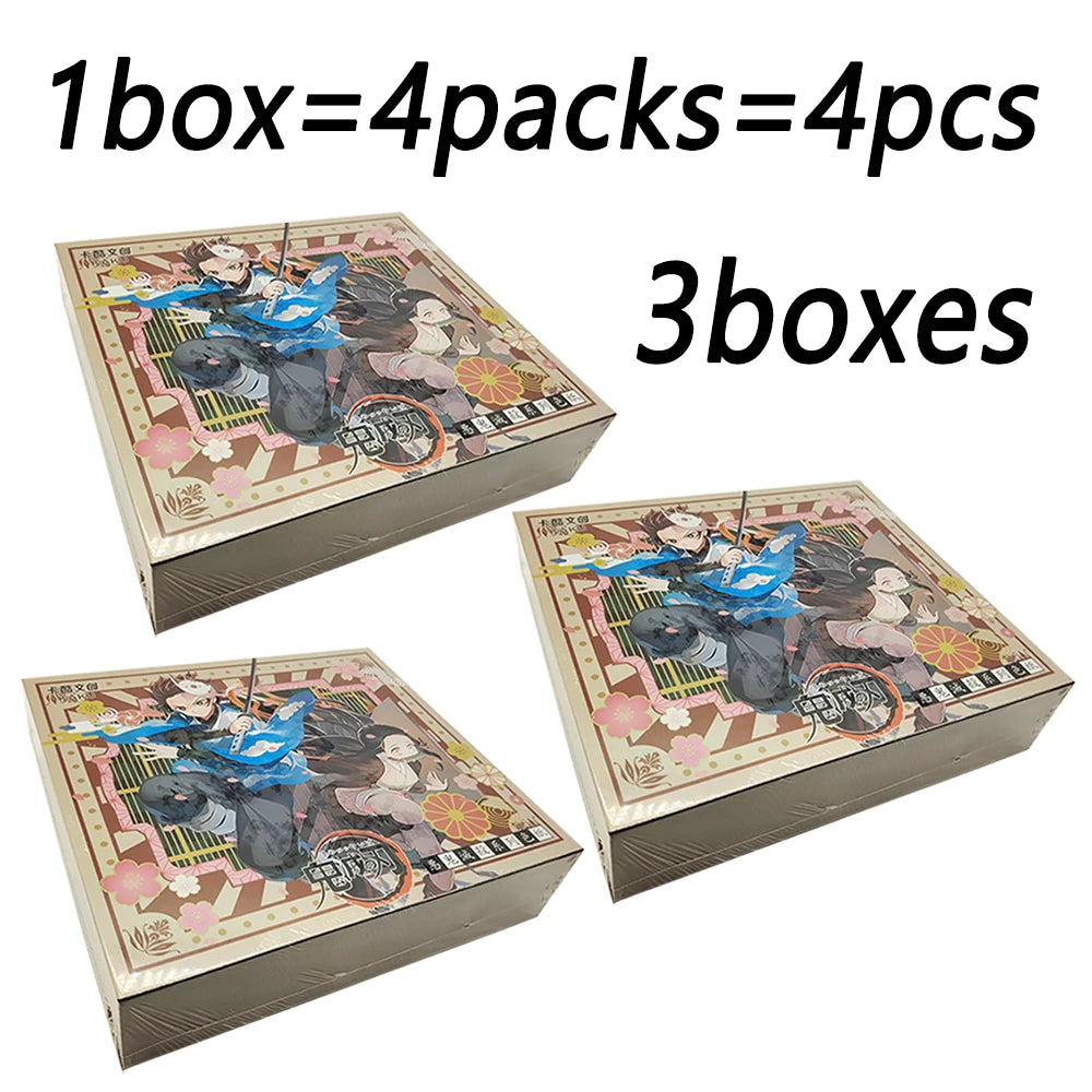 Demon Slayer Collection Card Black and White Tone Creative Line Draft Color Paper Card Encouraging Child's Christmas Gift Toys