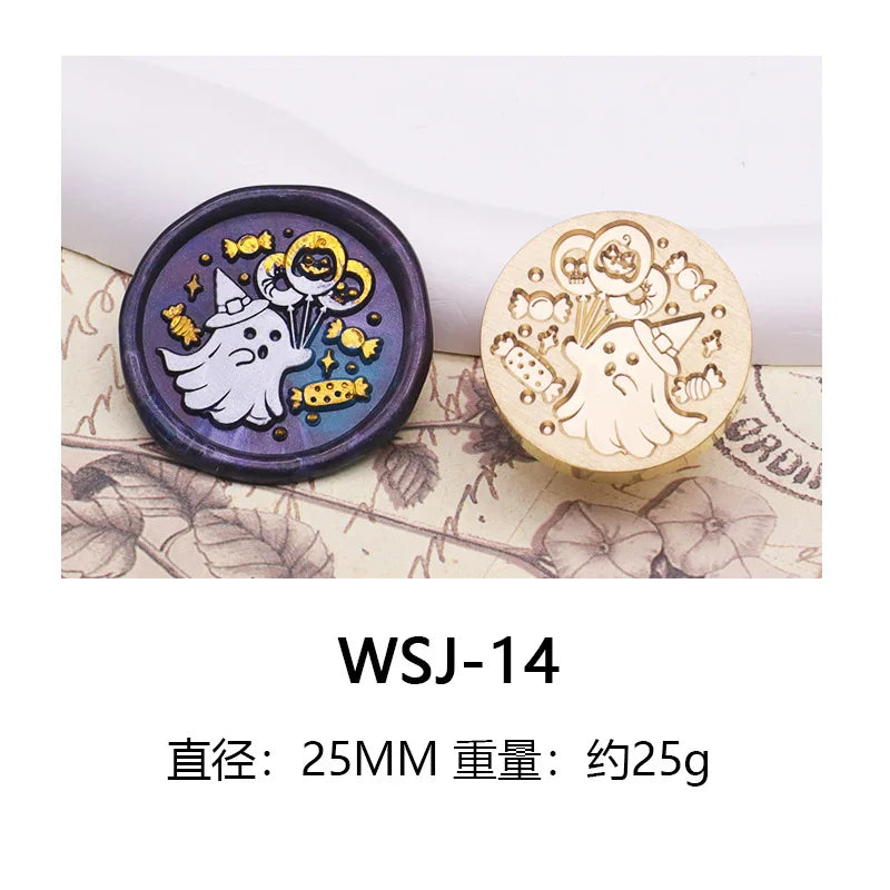 Wax Seal Stamp Halloween A Copper Head For Christmas Gift DIY Scrapbooking & Stamping Cards Envelopes Card Making Supplies