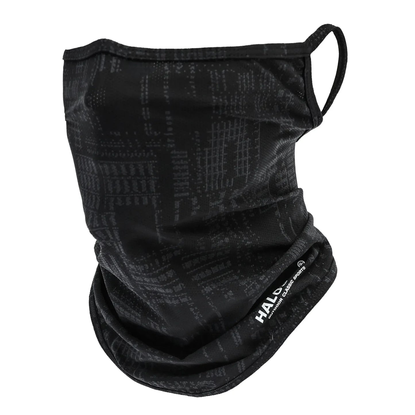 Thin Breathable Quick-dry Outdoor Face Mask Sun Protection Summer Ice Silk Scarf Letter Pullover Neck Warmer