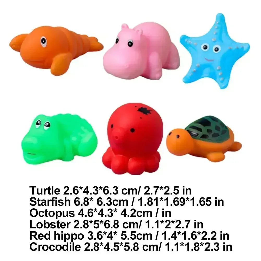 Foldable Pet Water Play Pool with Fun Turtle, Starfish & Octopus Toys for Cats and Dogs - Summer Cooling Bath Basin
