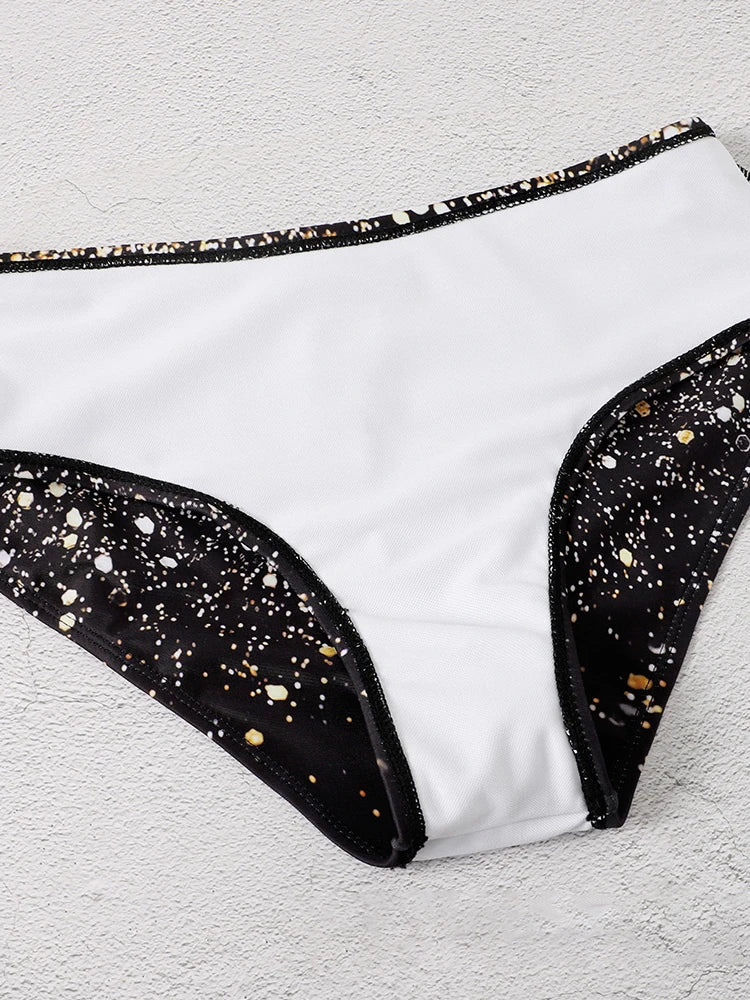 2023 New Summer Sexy Swimsuits Push Up Bikini Women's Swimwear Female Beach Wear Brazilian Star Pattern Bikinis Bathing Suit