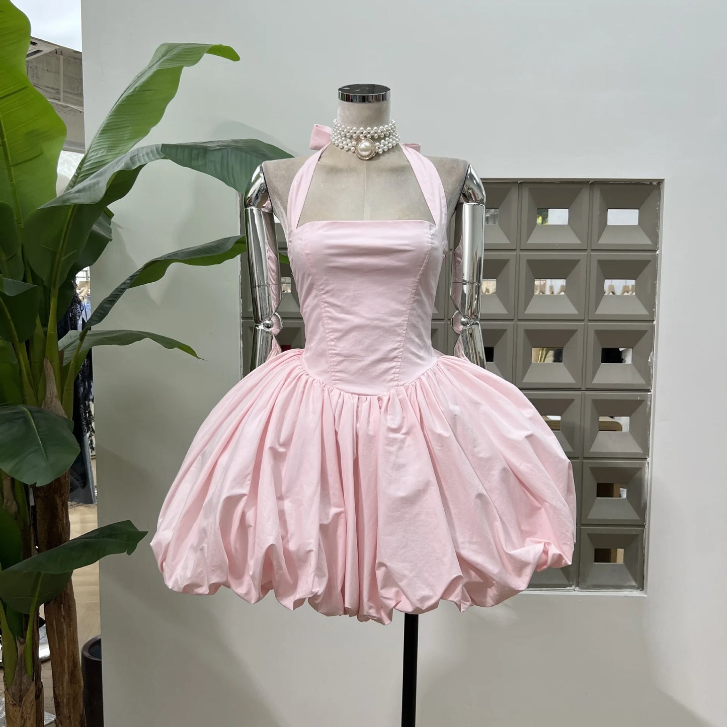 Yellow Sequar Collar Sleeveless Party Short Dress for Women 2025 Summre New Elegant High Waist Evening Dresses Women's Clothes
