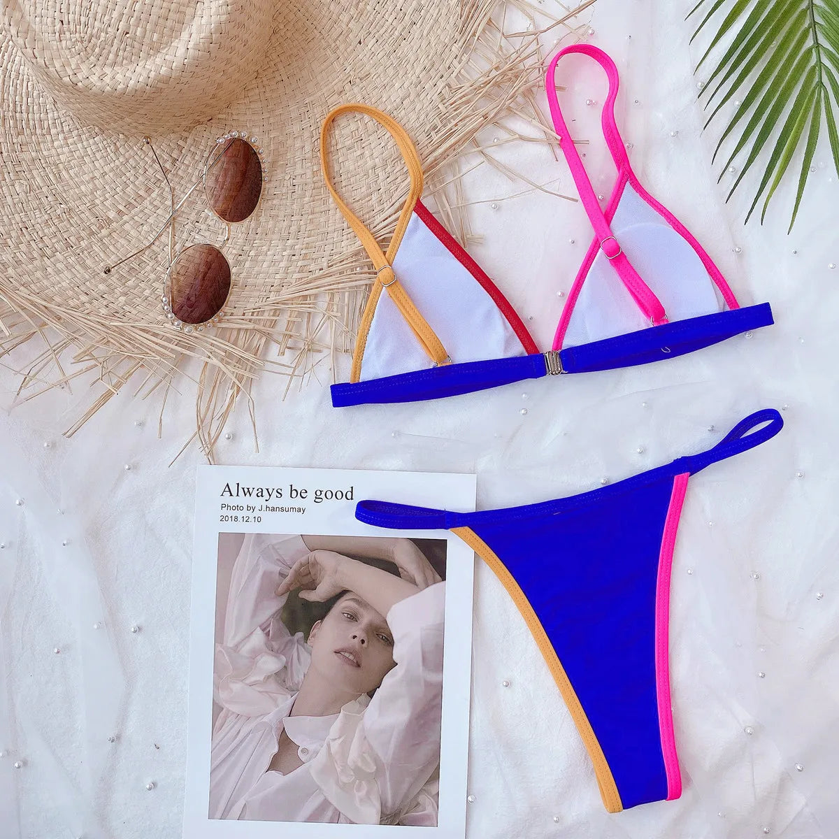 4 Colors Sexy Bikini Women Tie Dye Solid Swimwear Swimsuit Thong Bikinis Set Bathing Suit Beach Bikini Female Biquinis Feminino