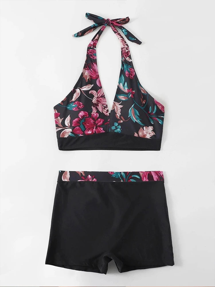 Swimwear Women Leaf Print Swimsuit Bikini 2023 New Sexy Push Up Bikinis Set Bathing Suit Summer Beach Wear Swim Suits Two Pieces