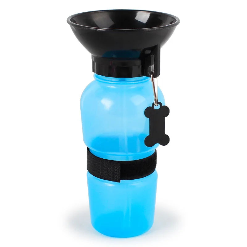 Portable Plastic Pet Water Feeder Pressing Car Carry Pet Bowl Water Feeding Kettle Dog Cat Outdoor Travel water bottle Container