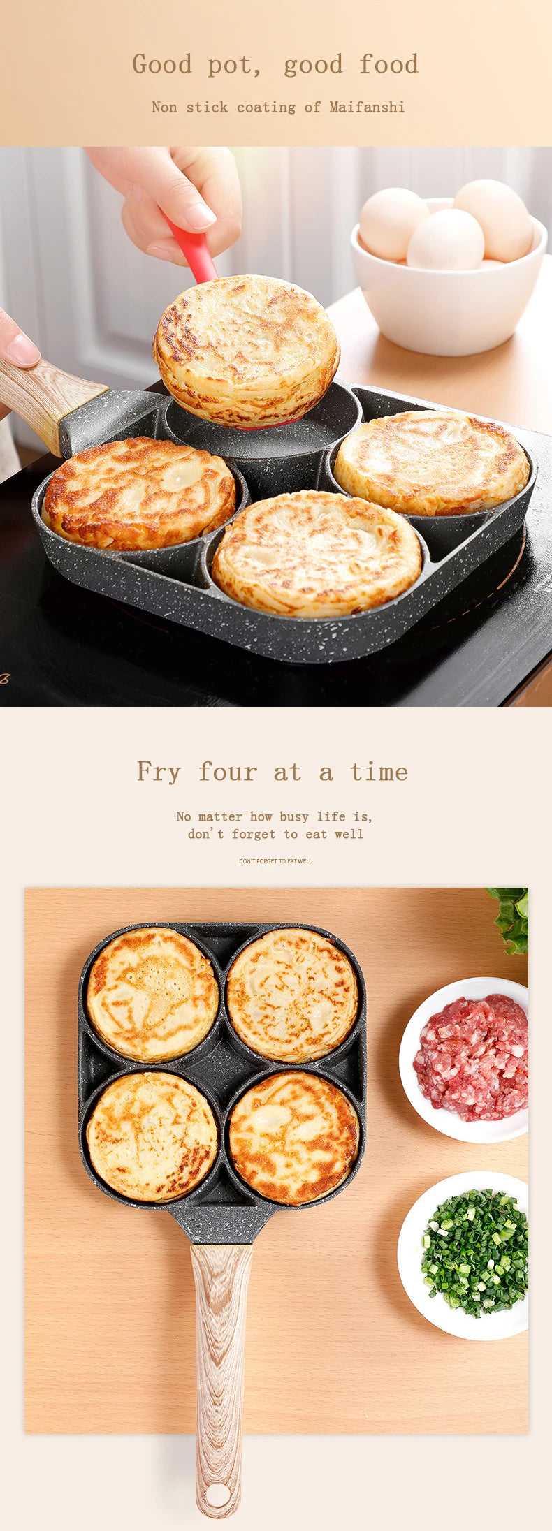 4-hole Omelet Pan VIP