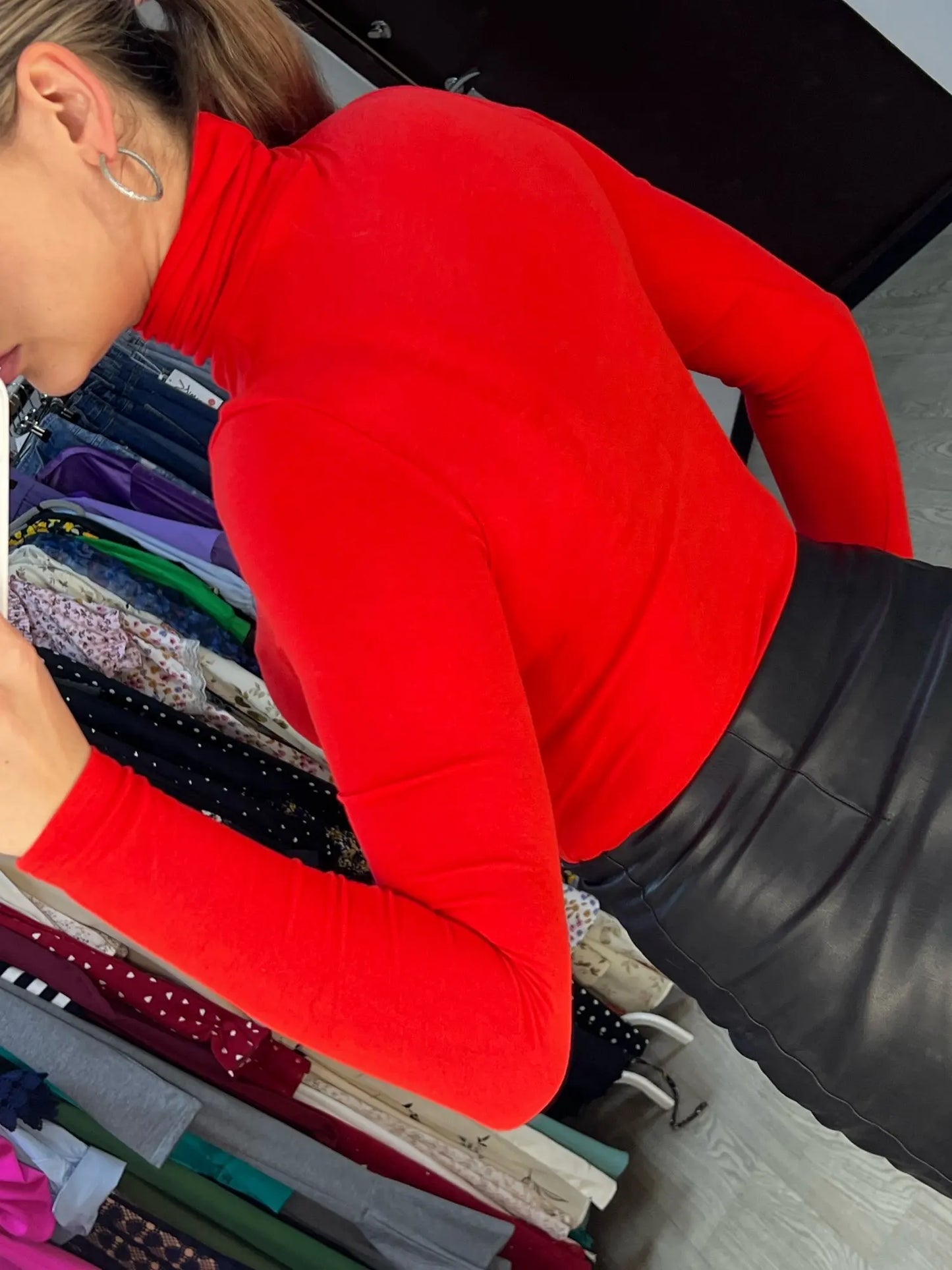 T Shirt Women Turtleneck Spring Top Sexy Elasticity T-Shirt Korean Tee Woman Clothes Slim Tshirt Female Skinny Long Sleeve Tops