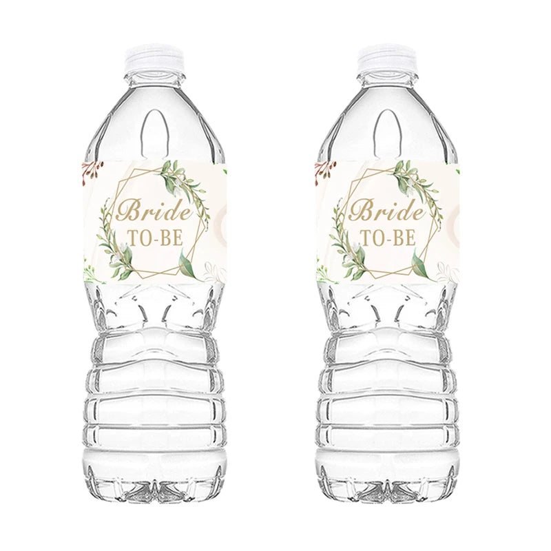 10Pcs Bride to be Paper Water Bottle Stickers Wedding DIY Baking Seal Labels Sticker Bachelorette Party Bridal Shower Decoration