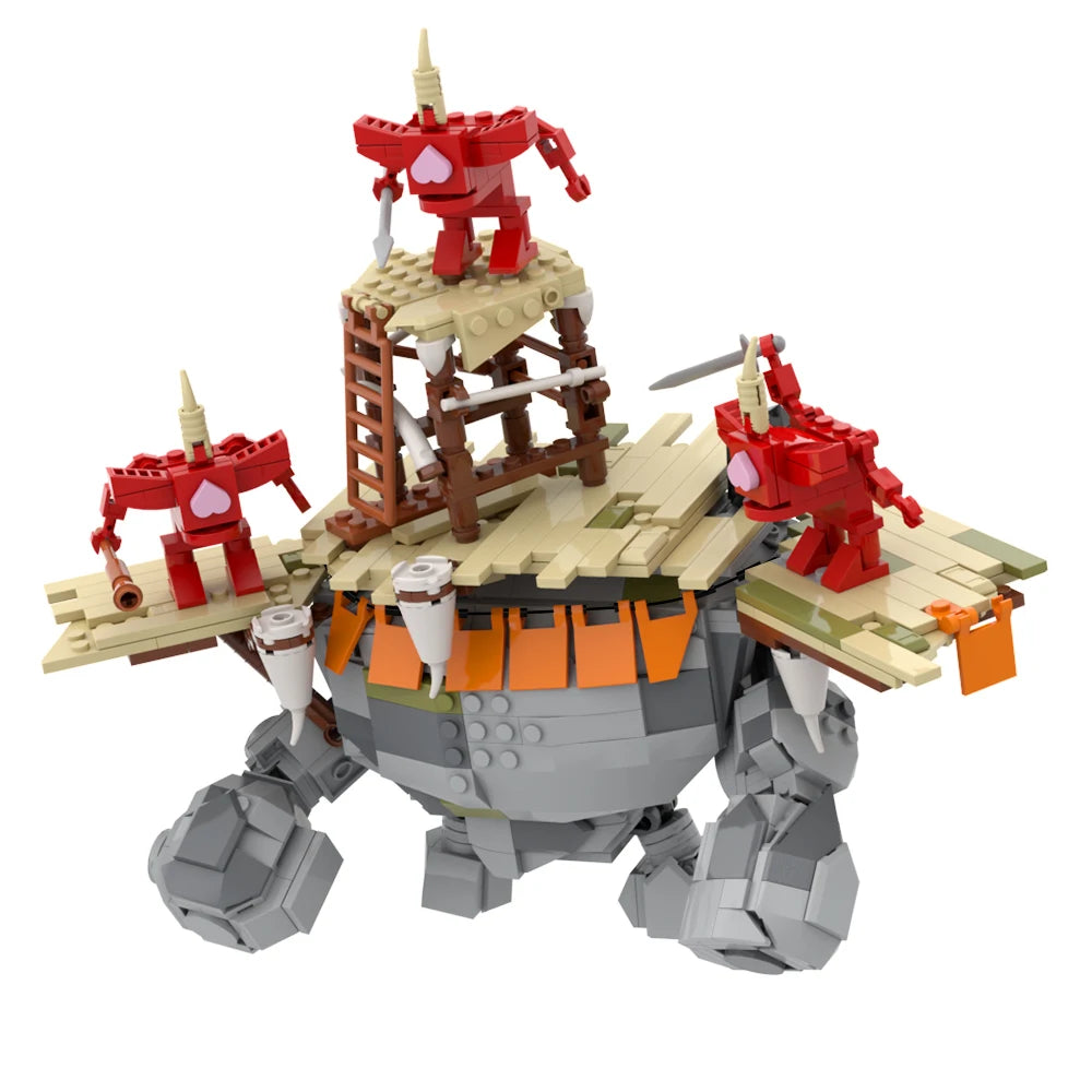 Rock Monster Model MOC Complete Assembly Building Blocks DIY Creative Toy Halloween and Christmas Gift