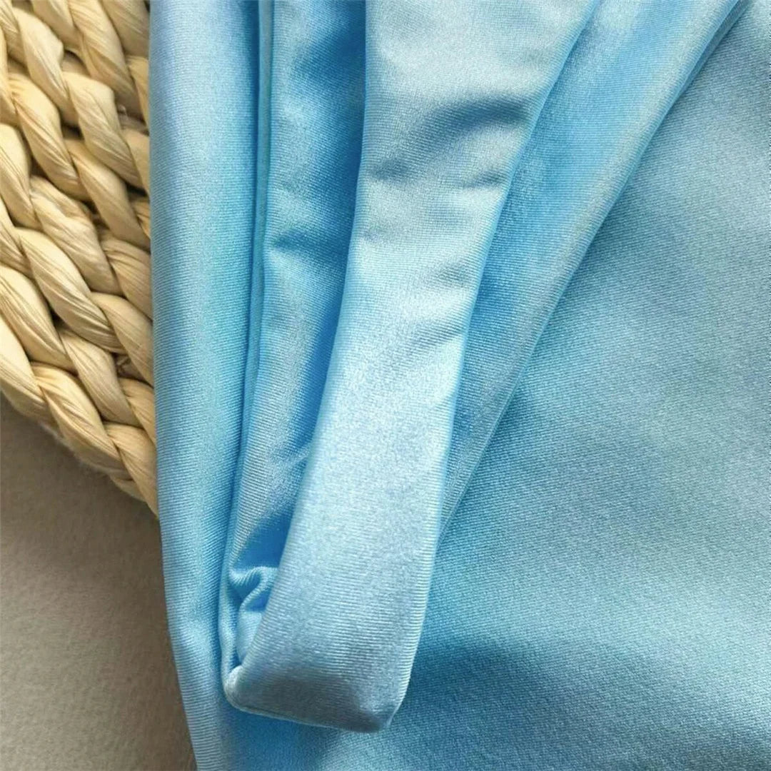 New With Skirt Mini Thong Underwire Bikini Women Swimwear Female Swimsuit Three-pieces Bikini set Bather Bathing Suit Swim V6316